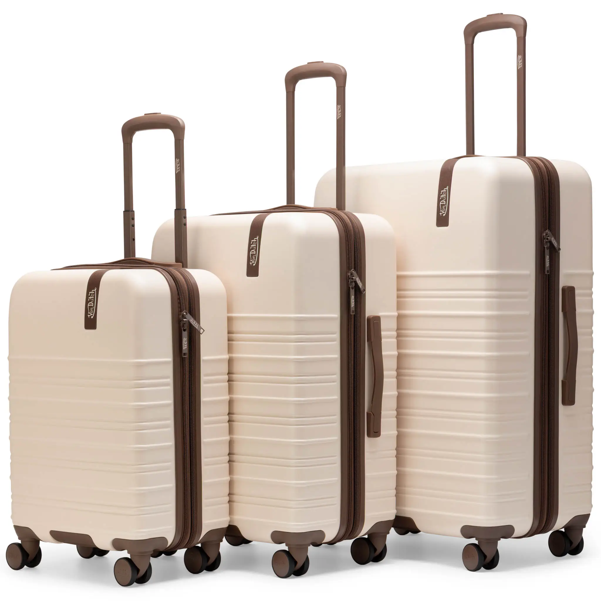 Retro Trek 3-Piece Expandable Hardside Spinner Luggage Set - Image 8