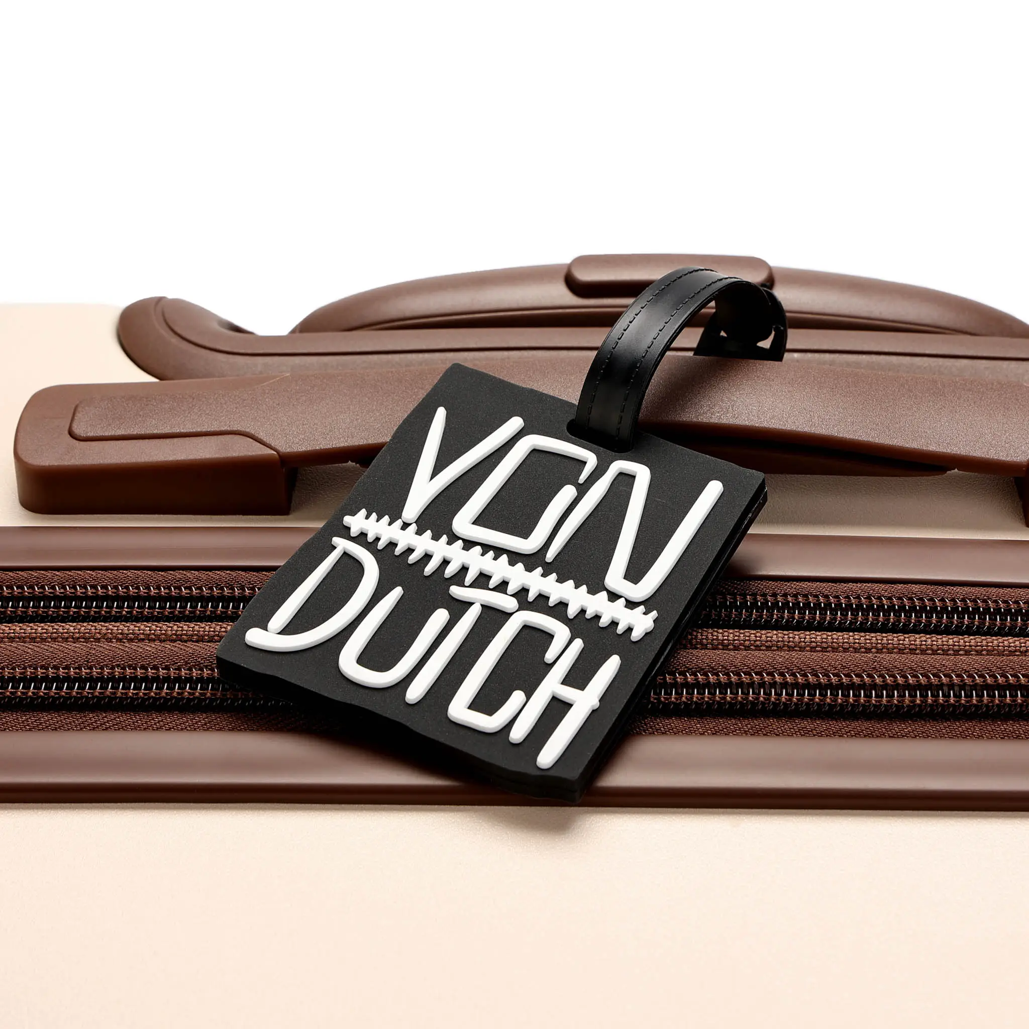 Stitched 2-Piece Suitcase ID Tag Set with Adjustable Straps - Image 3