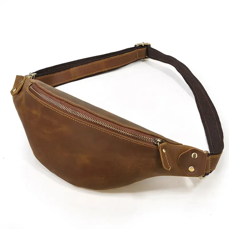 Wagner Leather Waist Bag | Full Grain Leather Fanny Pack - Image 3
