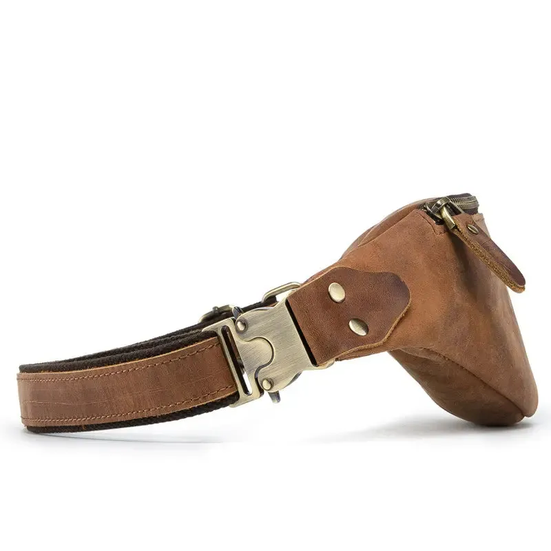 Wagner Leather Waist Bag | Full Grain Leather Fanny Pack - Image 4