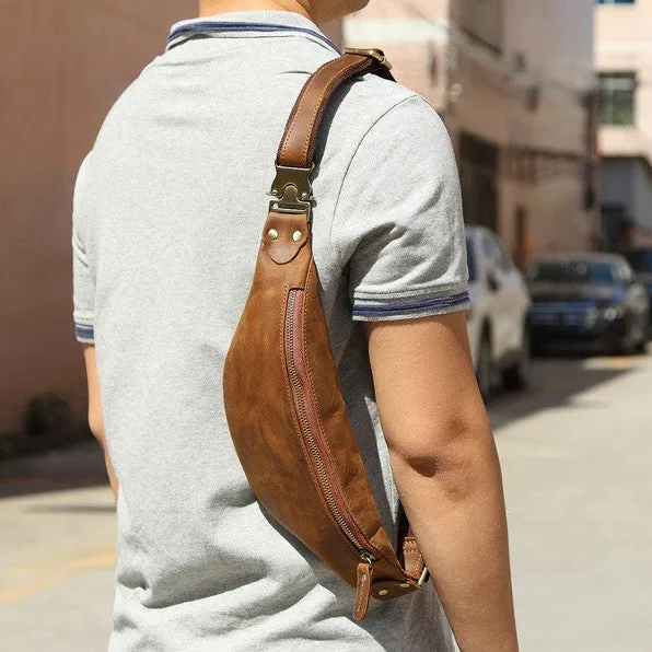 Wagner Leather Waist Bag | Full Grain Leather Fanny Pack - Image 5