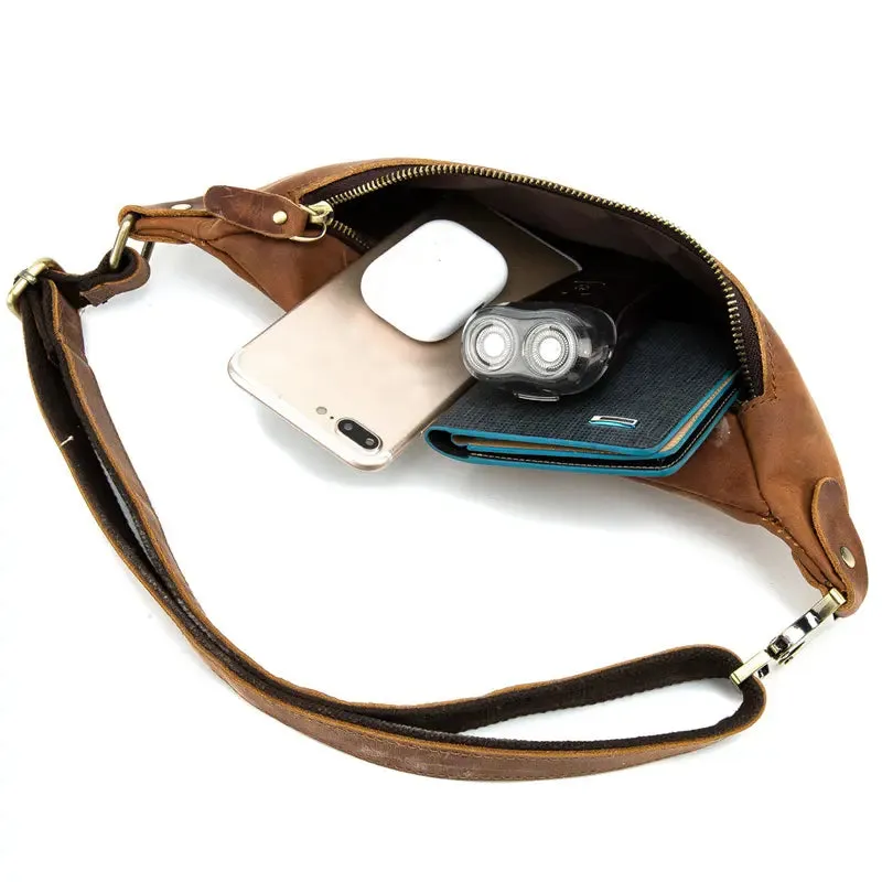 Wagner Leather Waist Bag | Full Grain Leather Fanny Pack - Image 6