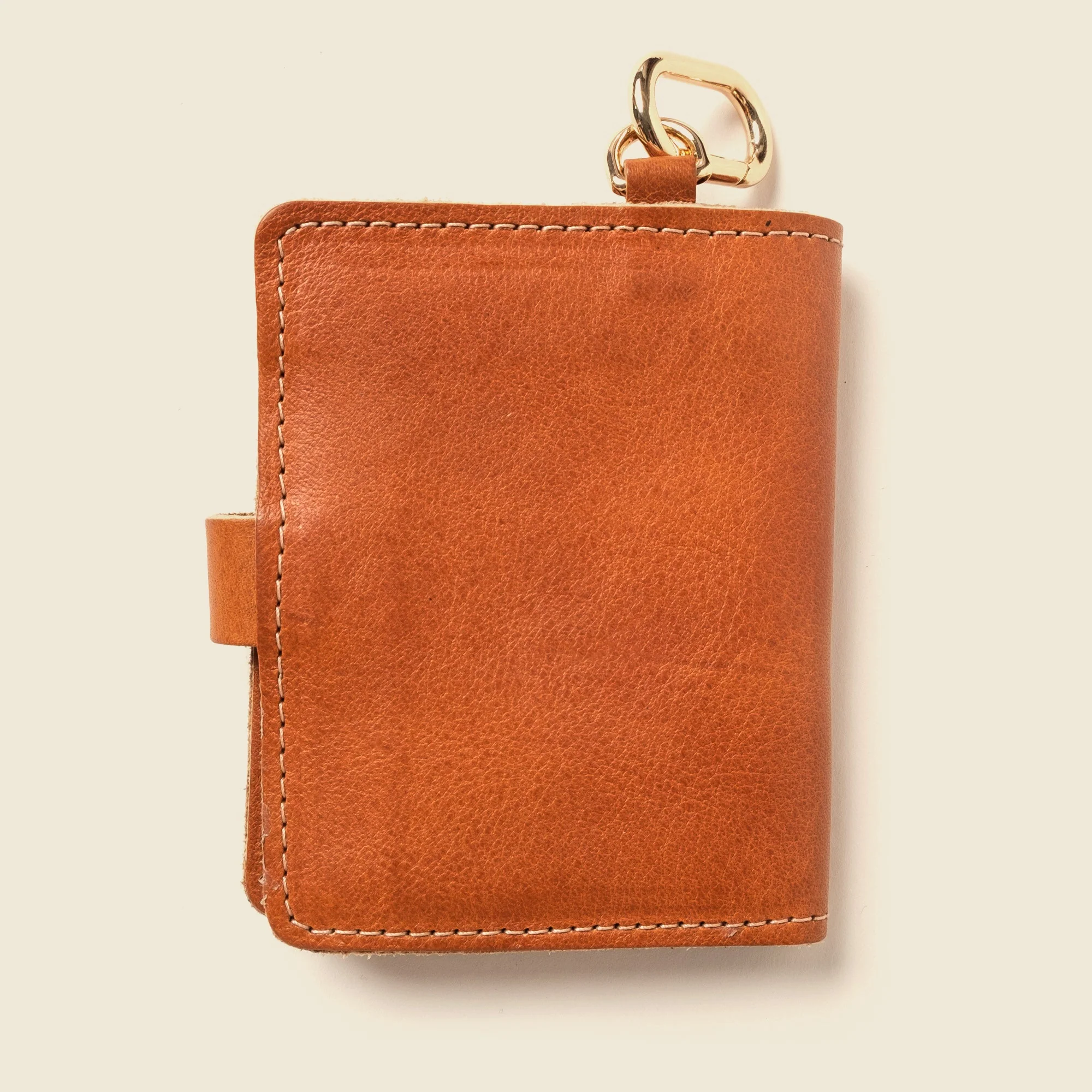 Wallet with Snap and Key Ring - Natural - Image 5