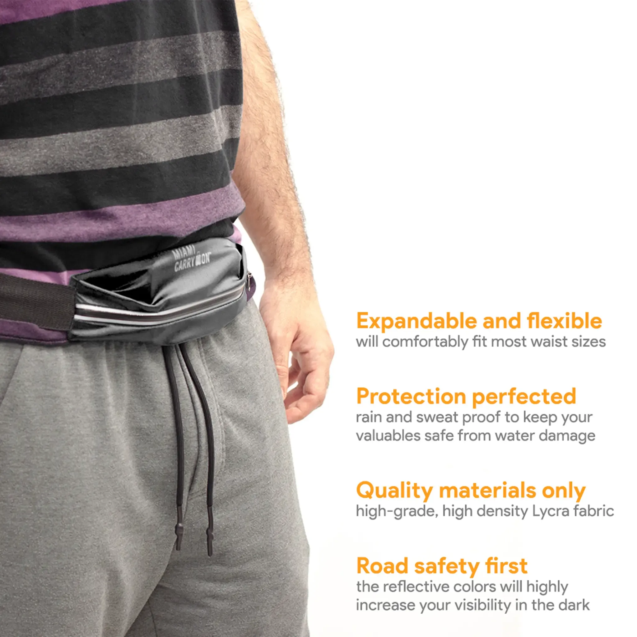 Water-Resistant Workout Belt Bag - Image 3