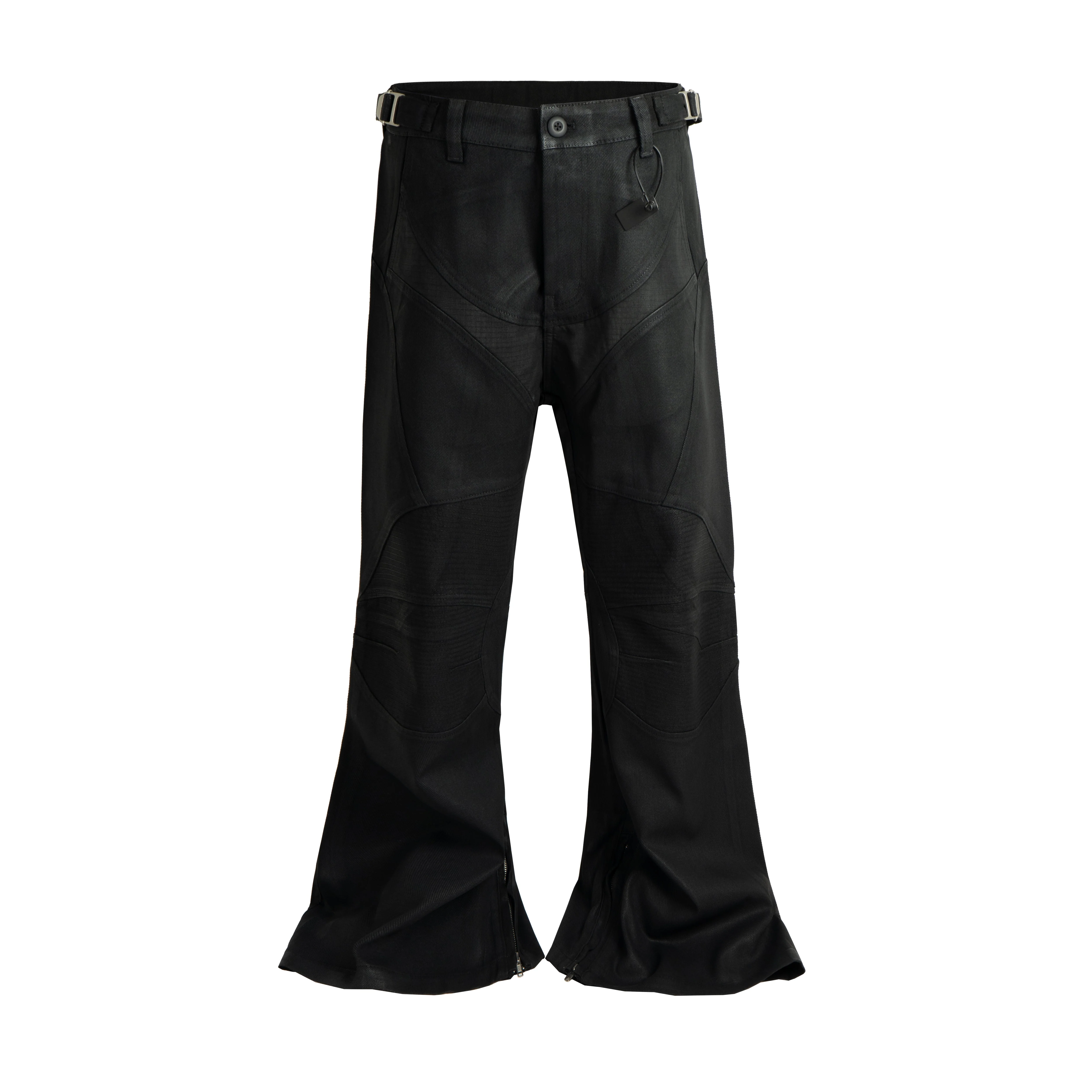 WAXED FLARE BIKER DENIM