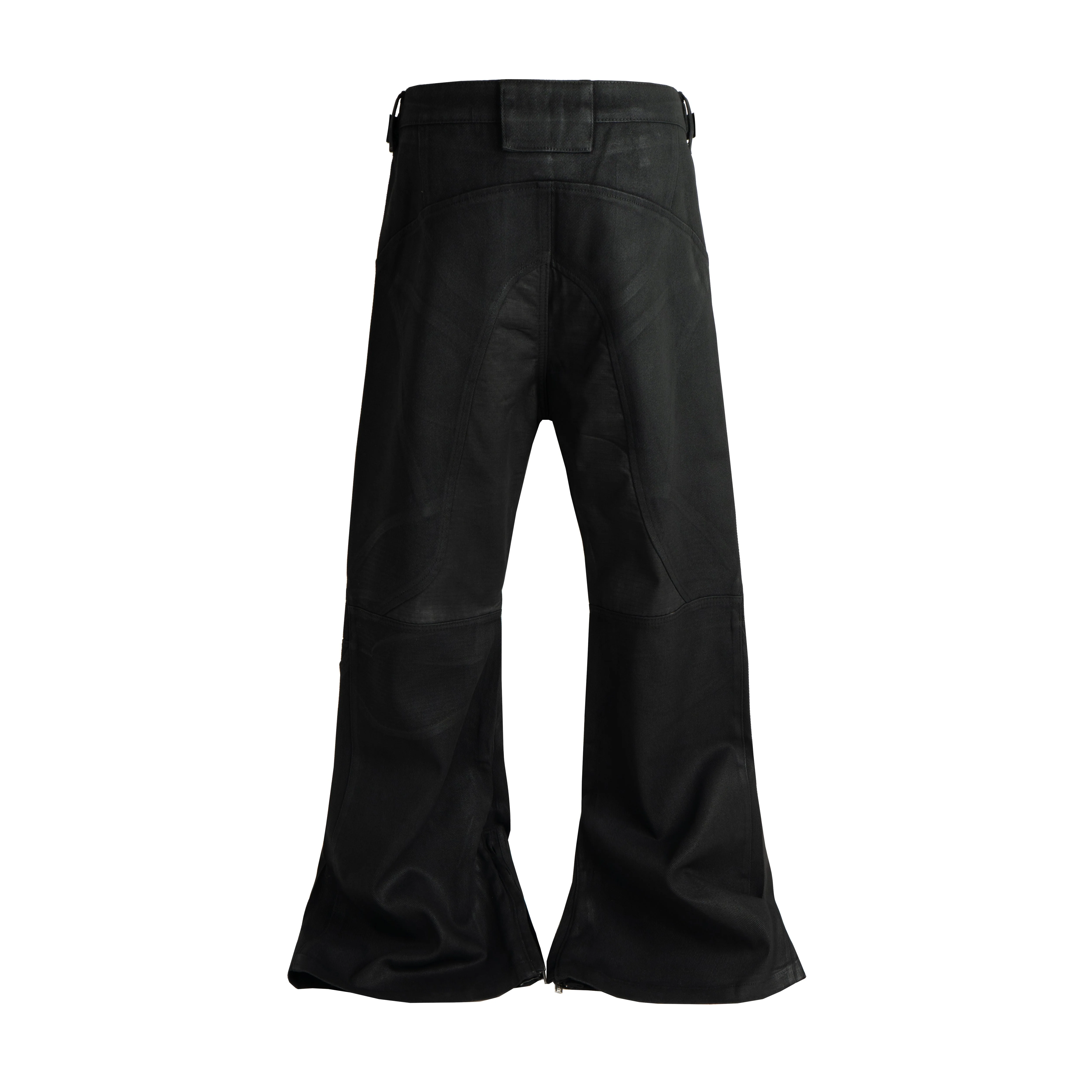 WAXED FLARE BIKER DENIM - Image 2