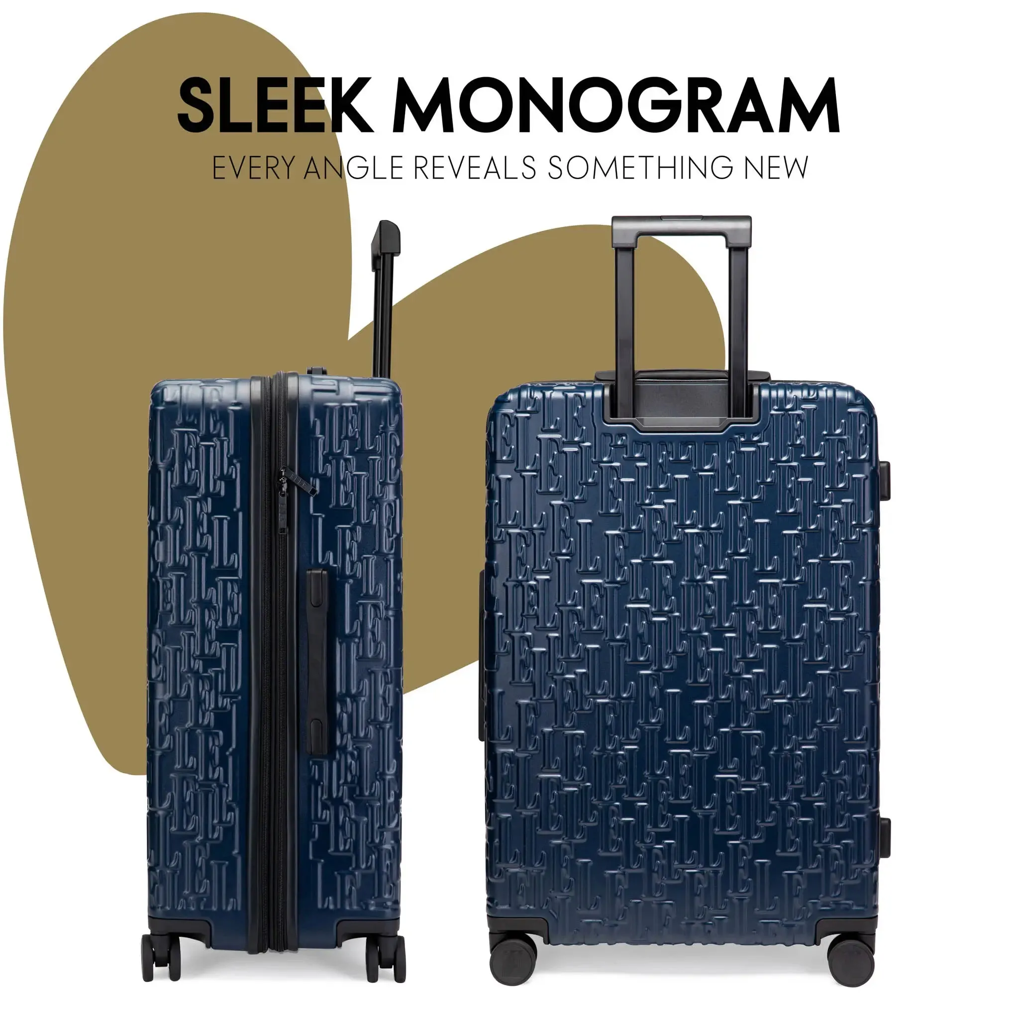 Wayfarer 3 Piece Expandable Monogram Luggage Set - Image 7