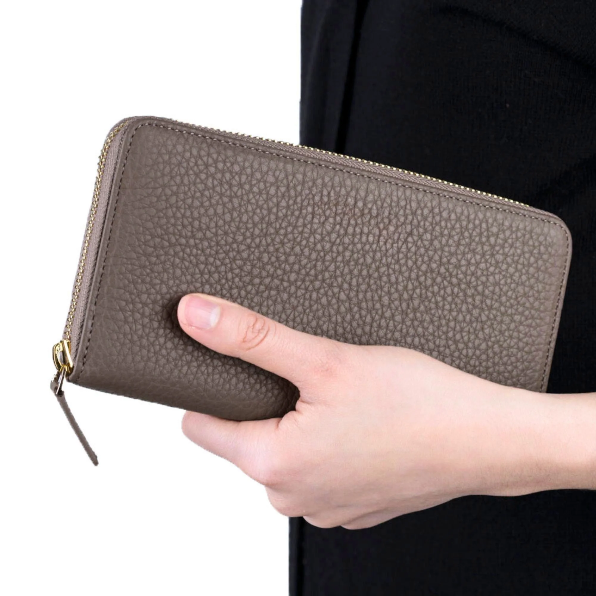 Westminster Handmade Full-Grain Leather Zippered Ladies Handbag - Image 8