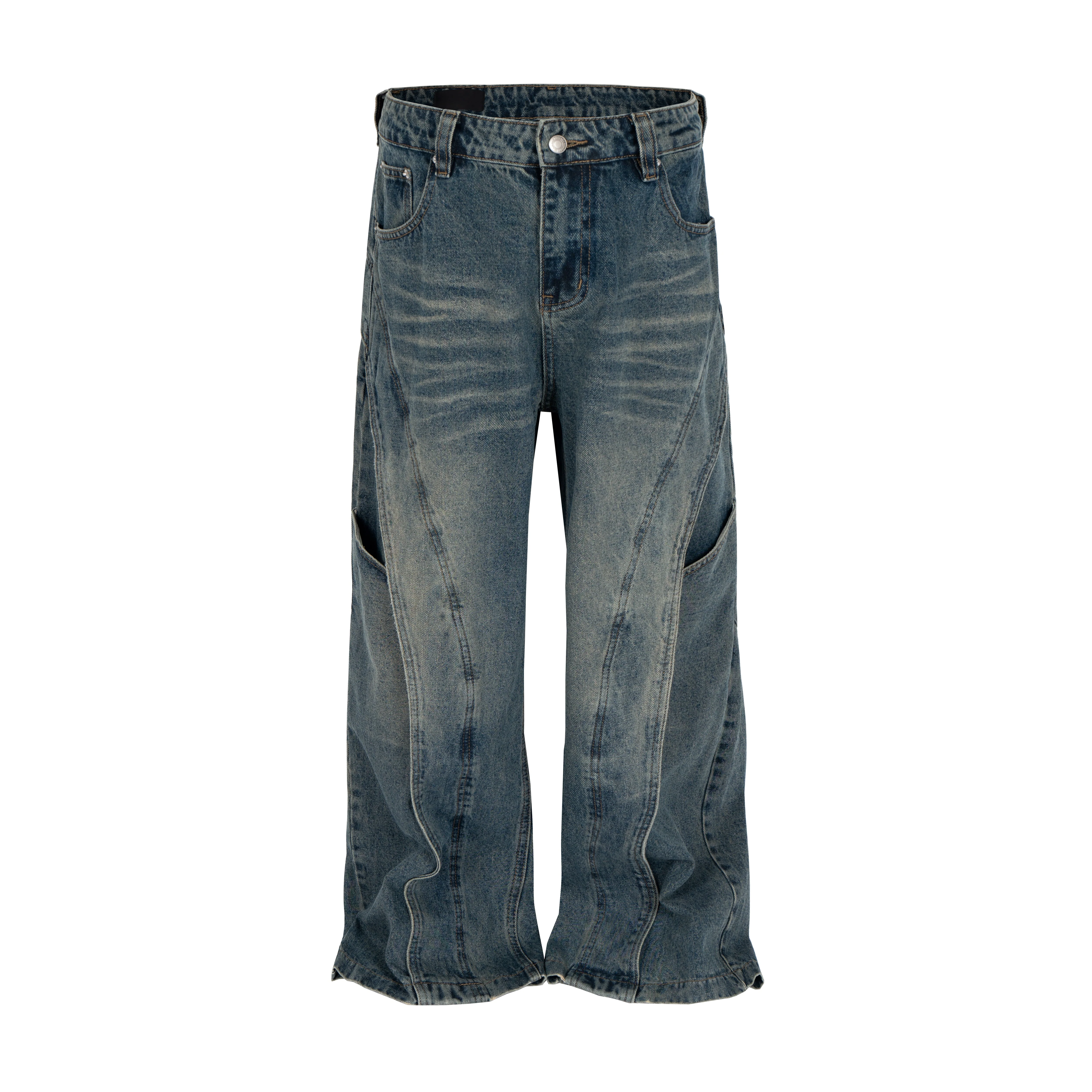WIDEBOY CONTRAST PANEL DENIM - Image 2