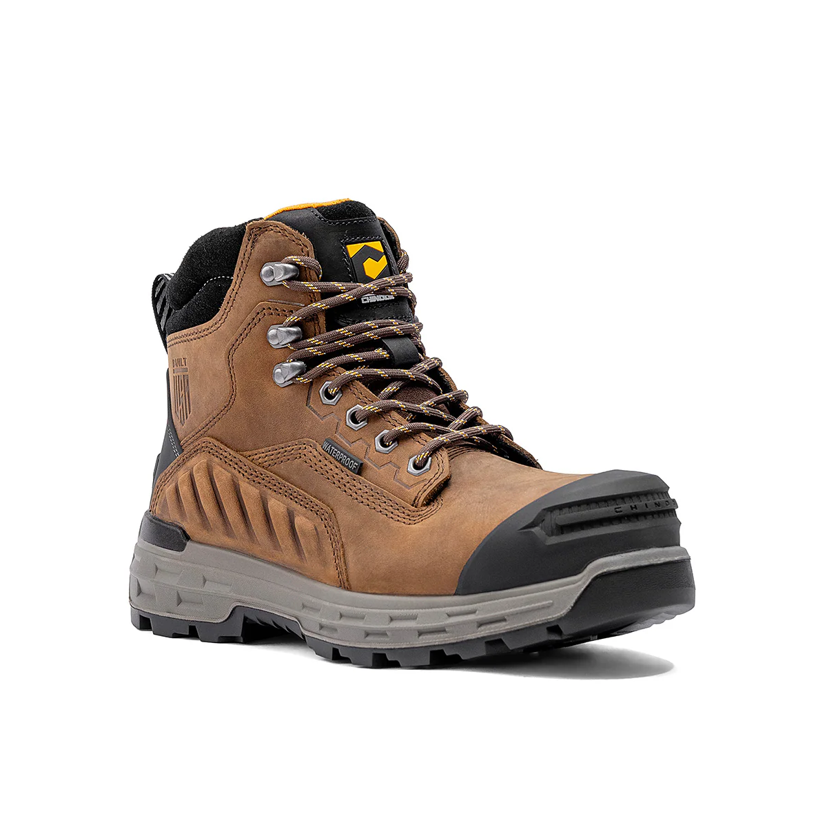 Wildwood 6” Waterproof Composite Toe Brown Boot - Made in USA - Image 3