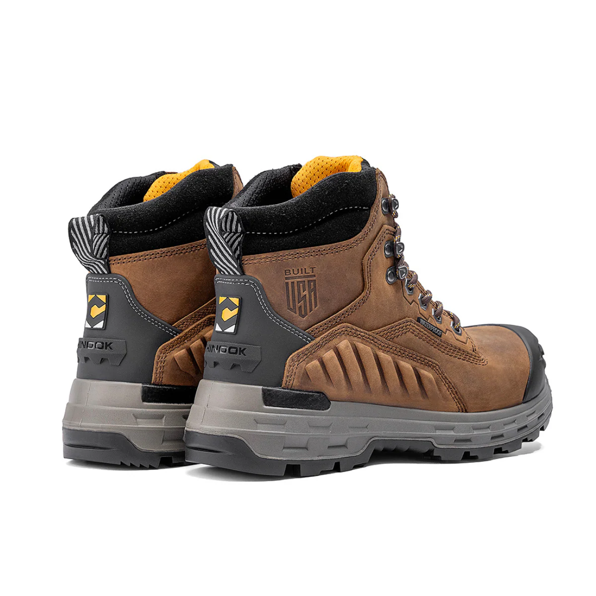 Wildwood 6” Waterproof Composite Toe Brown Boot - Made in USA - Image 5