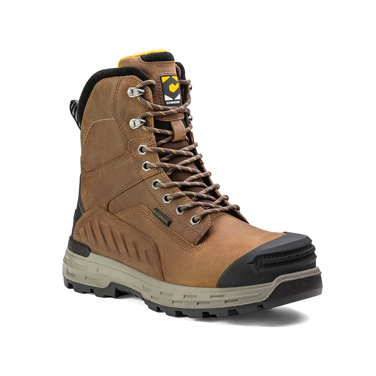 Wildwood 8” Waterproof Composite Toe Brown Boot - Made in USA - Image 3