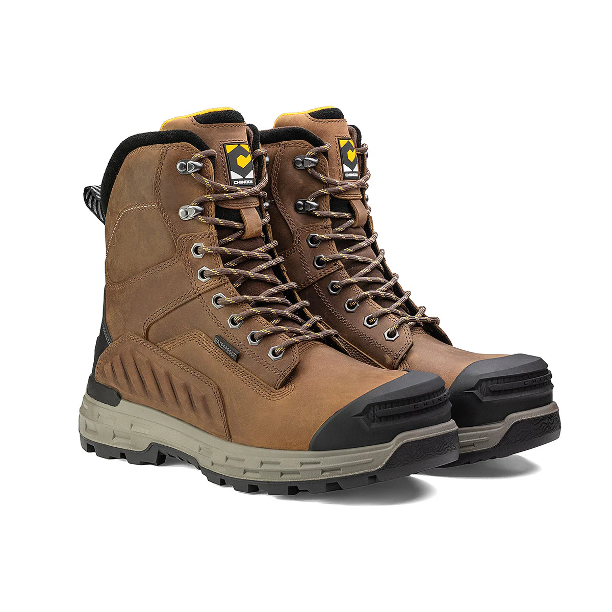 Wildwood 8” Waterproof Composite Toe Brown Boot - Made in USA - Image 4