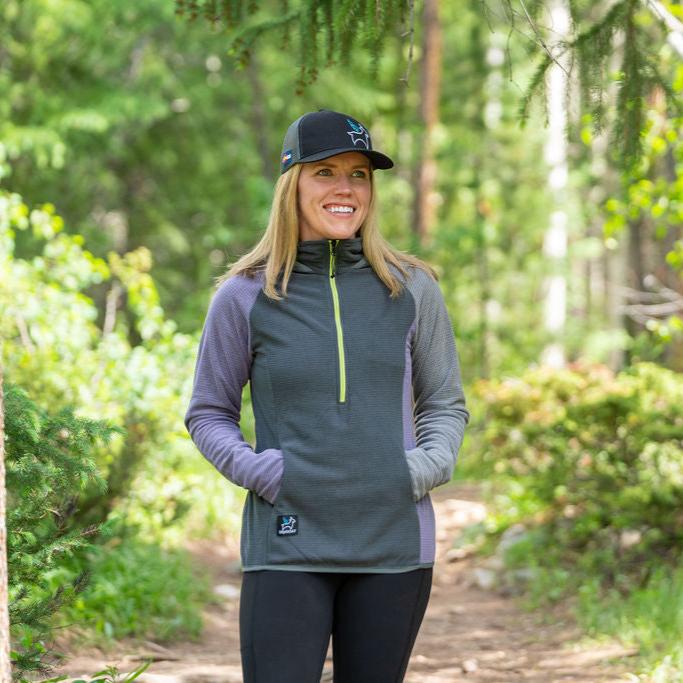 Women's CAMP Half-Zip Hooded Pullover - Image 12