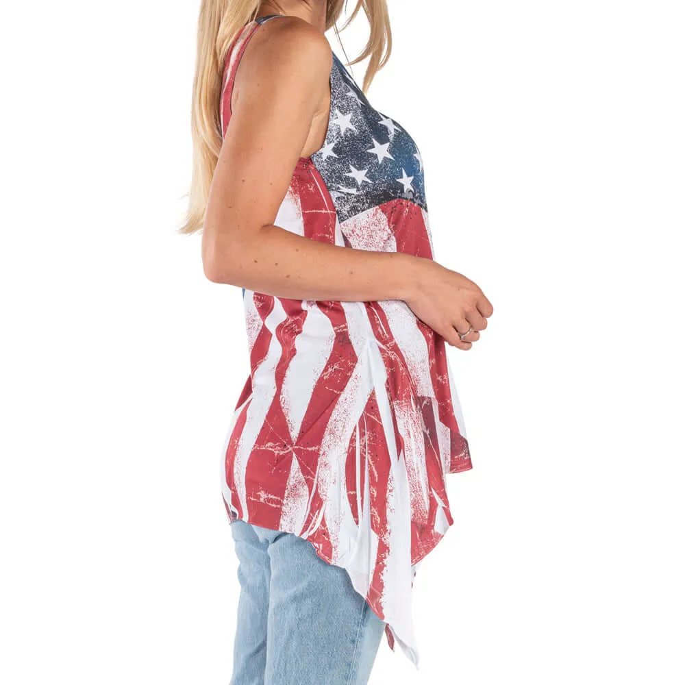 Women's Made in USA Sharkbite Tank Tunic - Image 3