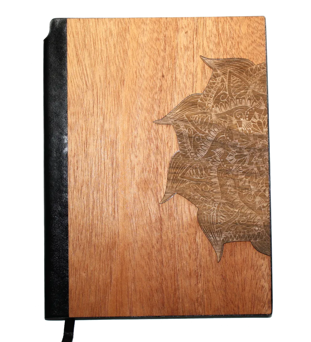 Wooden Journal / Planner | Yoga Mandala Inlay - Image 4