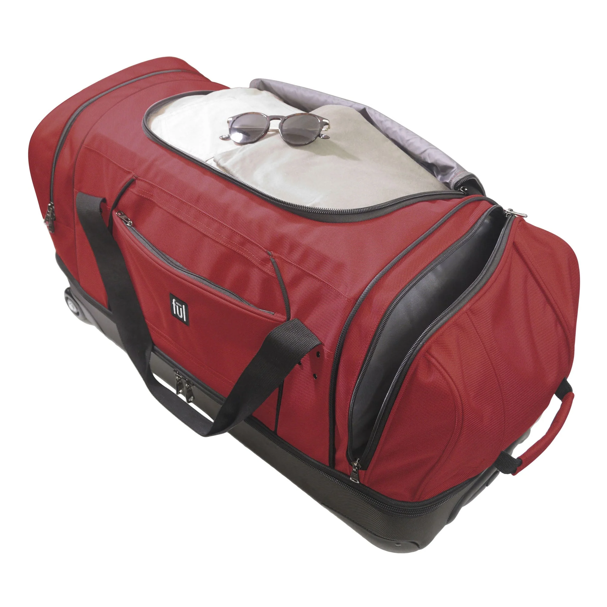 Workhorse 30" Split Level Dark Red FŪL Rolling Duffle Bag - Image 8