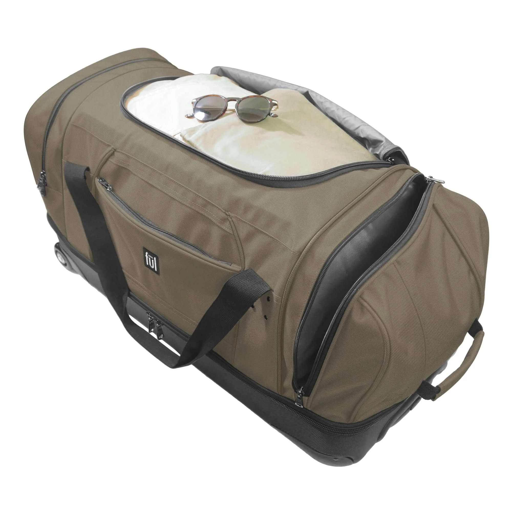 Workhorse 30" Split Level Khaki FŪL Rolling Duffle Bag - Image 8