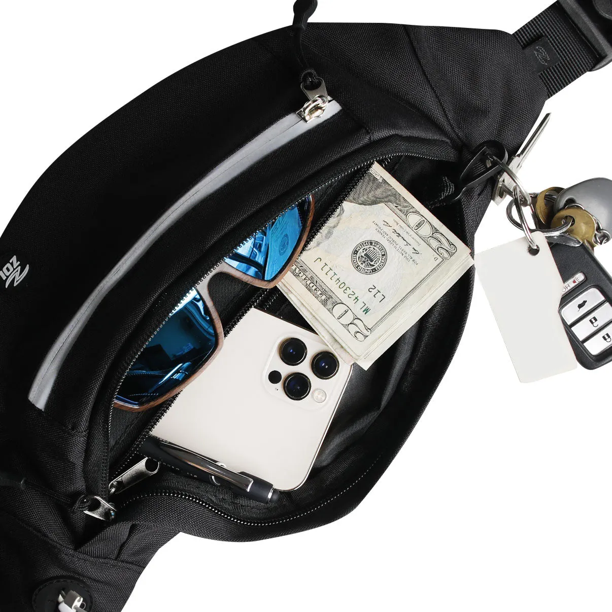 Zol Moda Waist Bag (Black) - Image 4